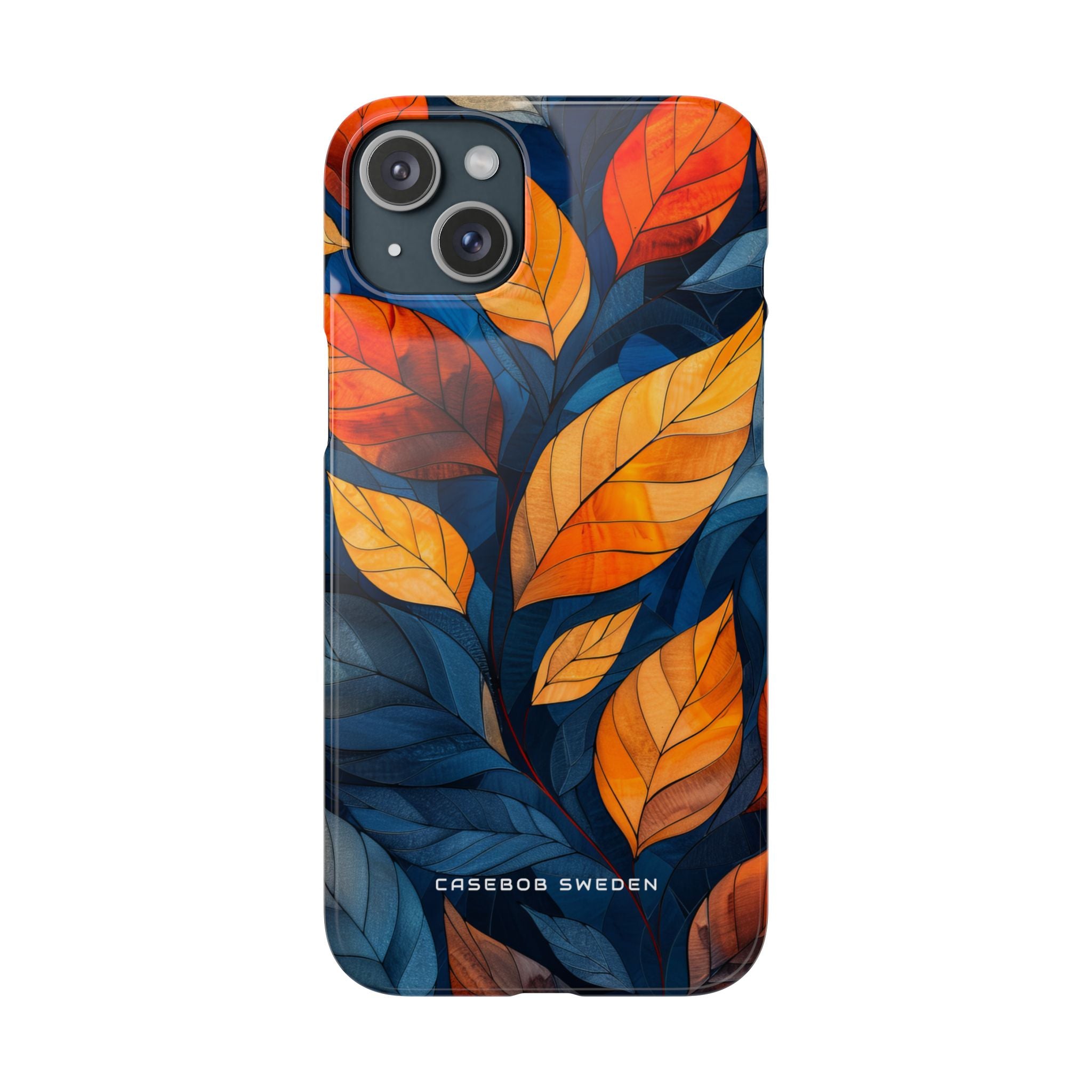 Stained Glass Blossoms iPhone 15 - Slim Phone Case