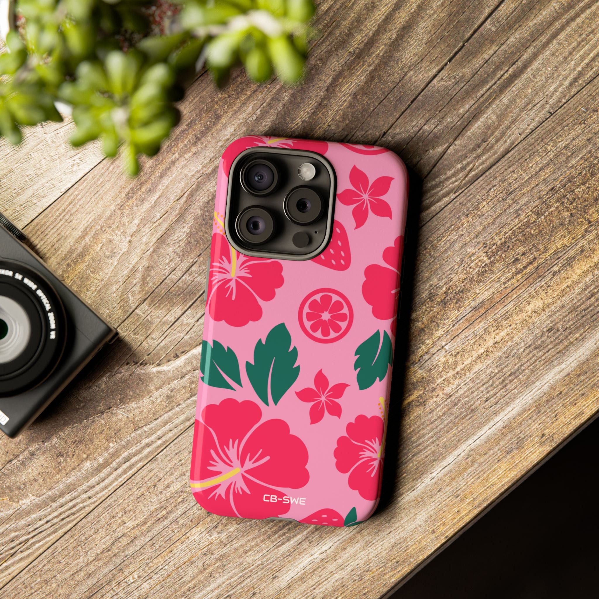 Tropical Hibiscus Harmony - iPhone Case