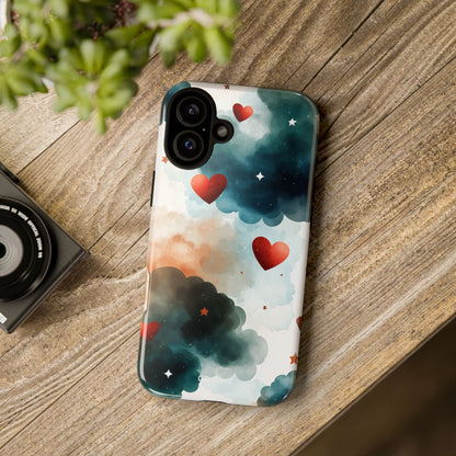 Floating Hearts Dance - iPhone Case