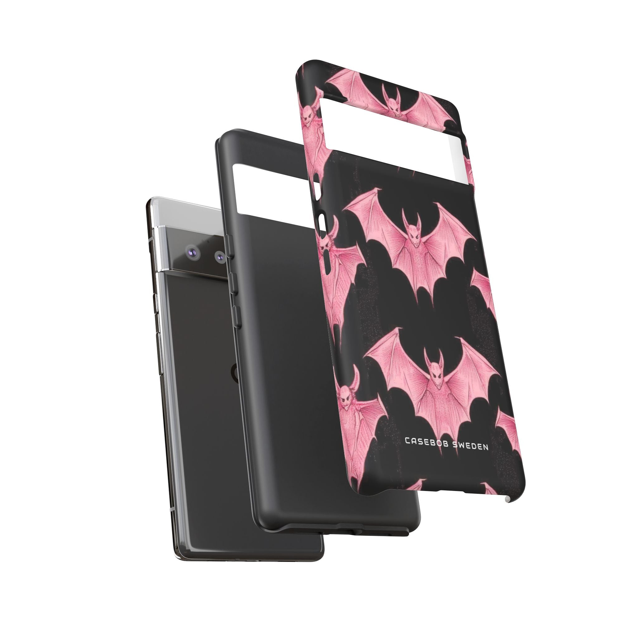 Gothic Pink Bats Aflame Google Pixel 6 - Tough Phone Case