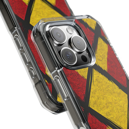Cracked Diamond Grid iPhone 16 Pro Case - Impact