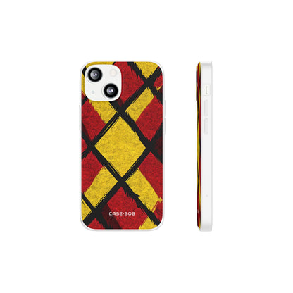 Cracked Diamond Grid iPhone 13 mini - Soft Case