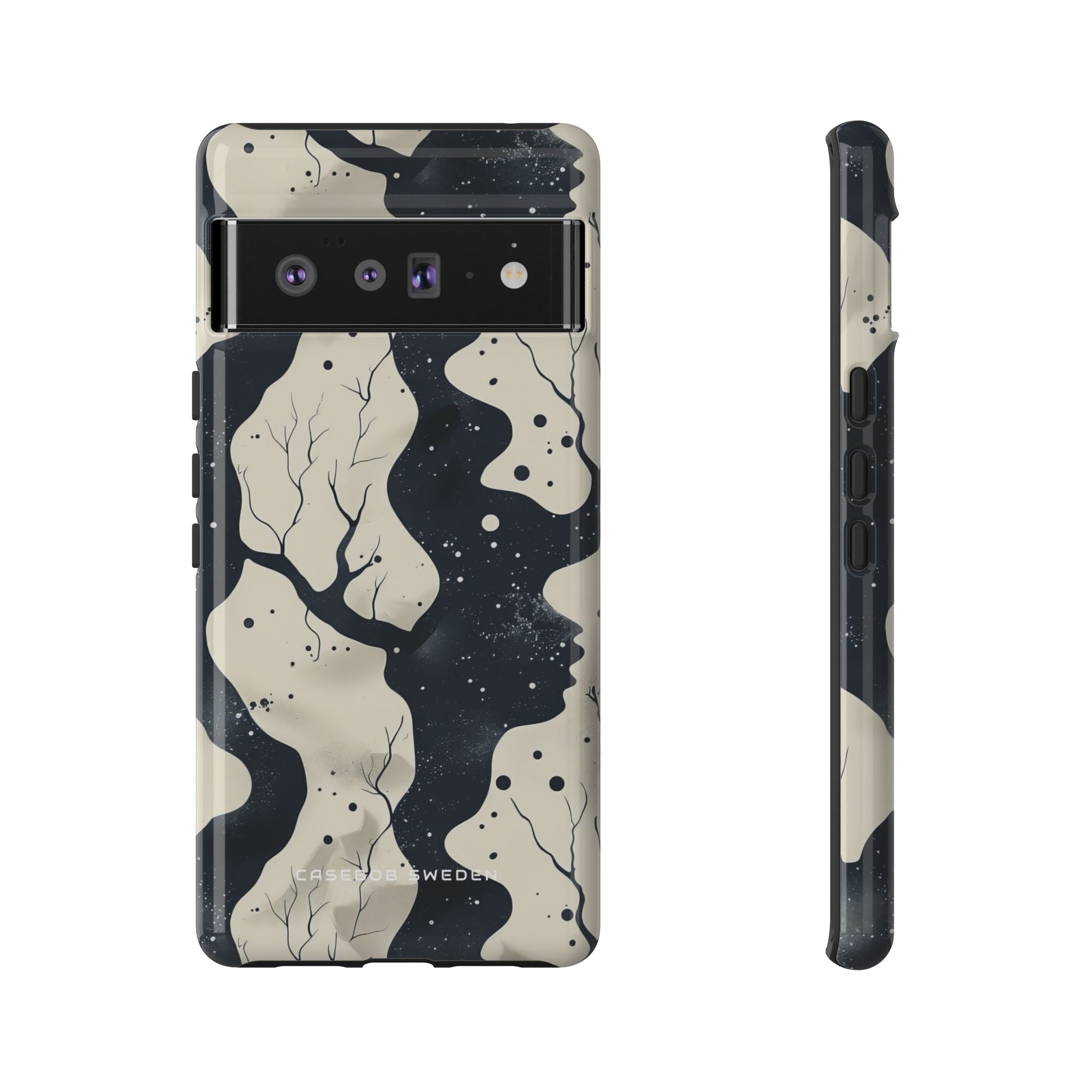 Organic Fluid Silhouettes with Cosmic Depth Google Pixel 6 - Tough Phone Case