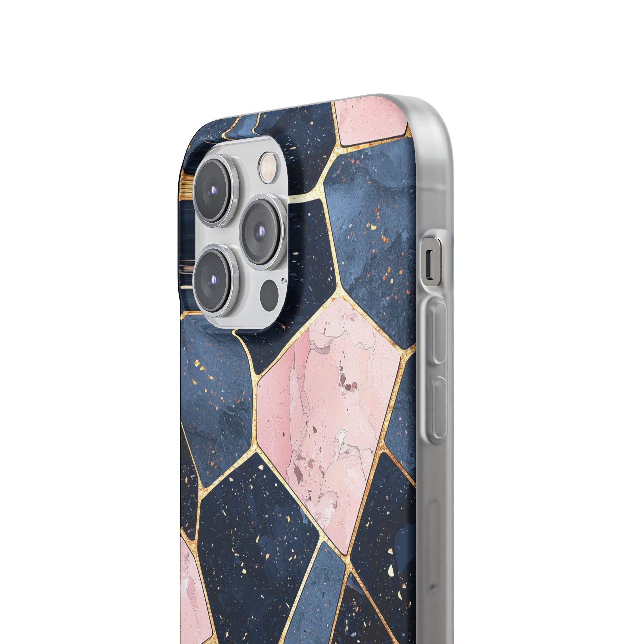 Golden Mosaic iPhone 14 Pro Max Case - Soft