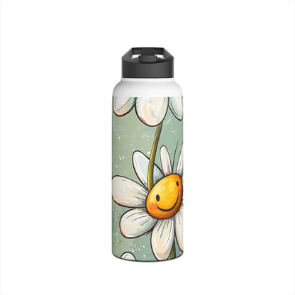 Smiling Daisies Burst - Stainless Steel Water Bottle