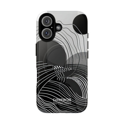 Monochrome Motion Flow iPhone 16 - Tough+