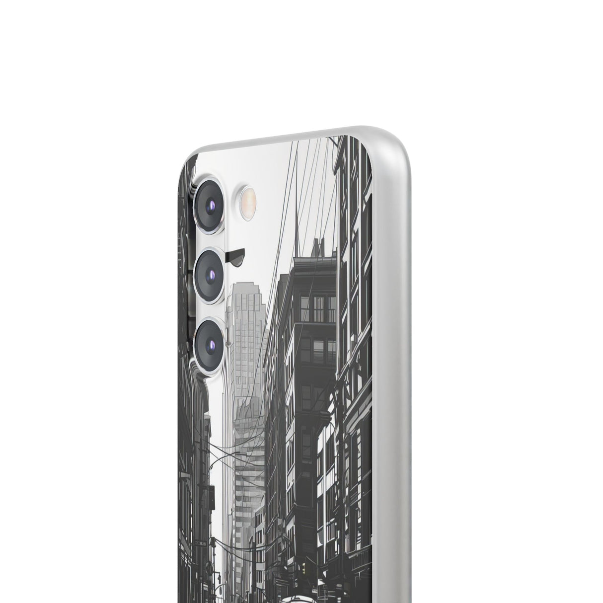 Noir Urban Serenity | Flexible Phone Case for Samsung Galaxy