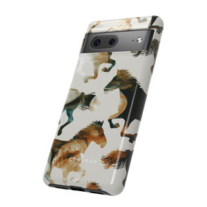 Tie Dye Horses - Protective Phone Case