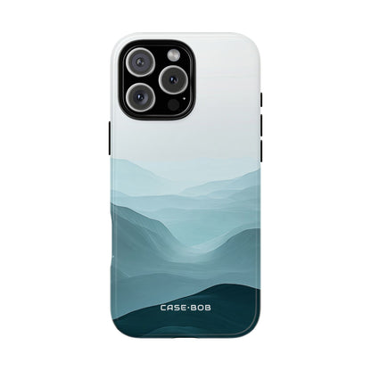 Teal Mist Mountains iPhone 16 Pro Max Case - Tough