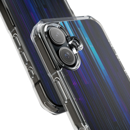 Neon Glitch Stripes iPhone 16 - Impact Clear+