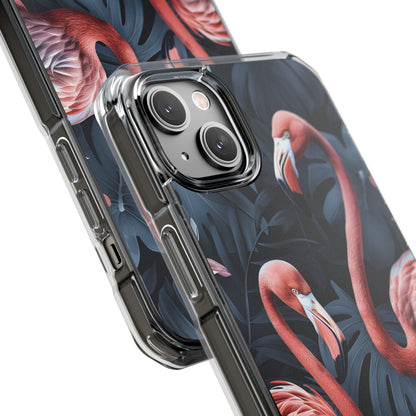 Flamingos Embrace Nature iPhone Case - Impact