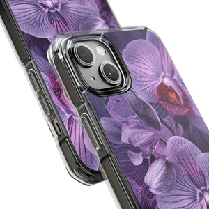 Radiant Orchid Design | Handyhülle für iPhone (Clear Impact Case – magnetisch) 