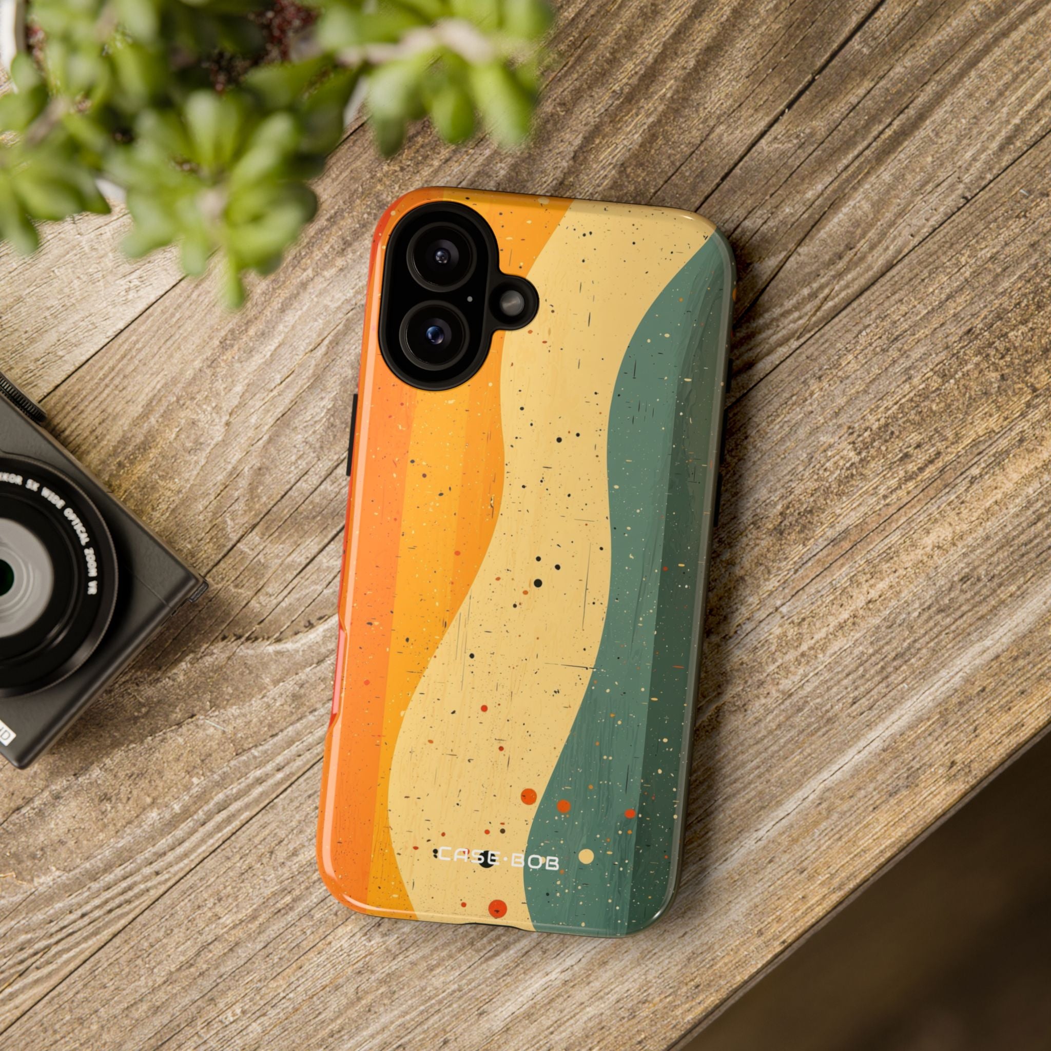 Wavy Spectrum iPhone 16 Plus Case - Tough