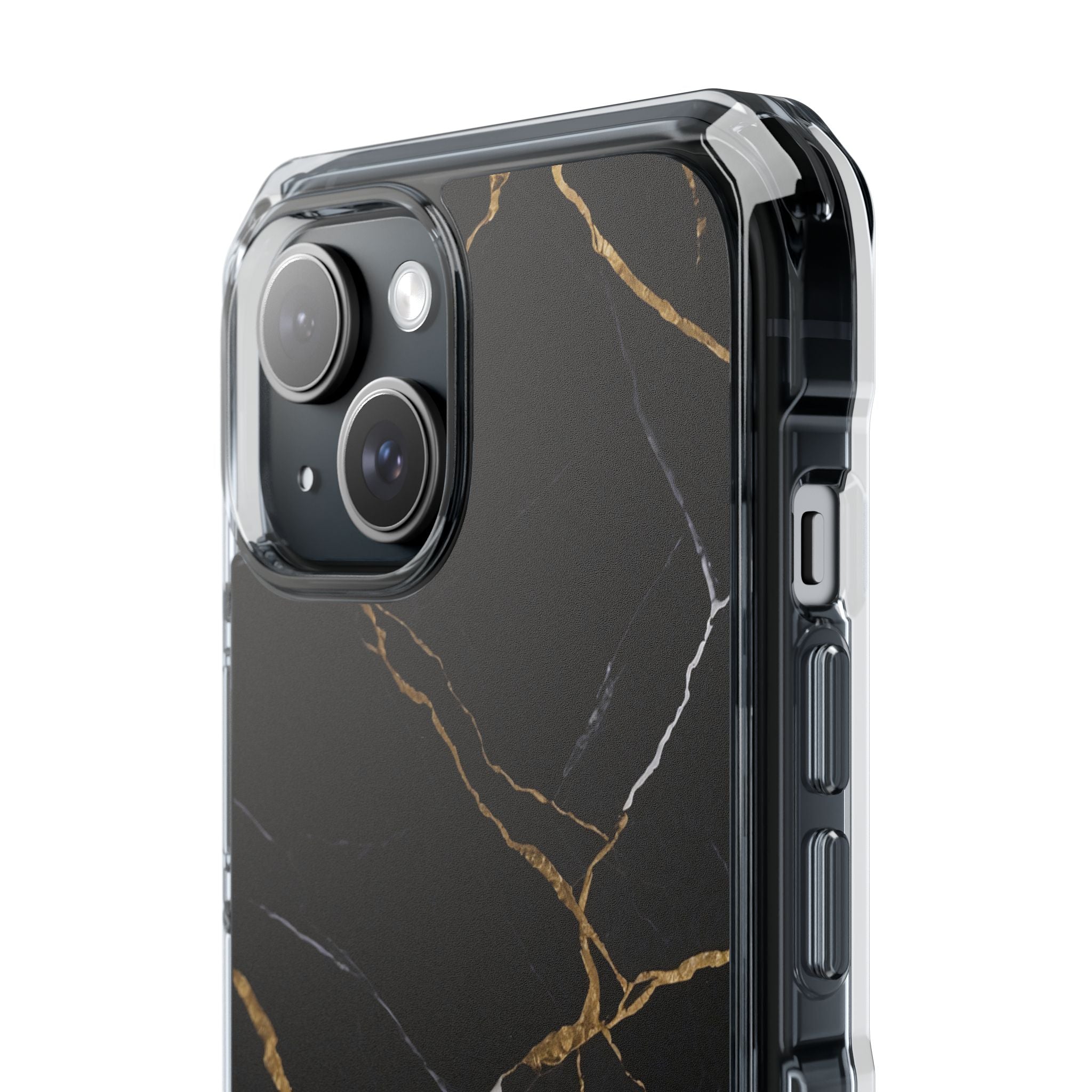 Golden Veins Emerge iPhone Case - Impact