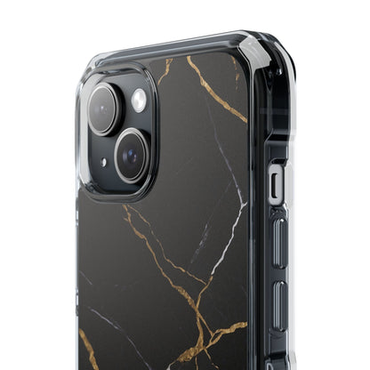 Golden Veins Emerge iPhone Case - Impact