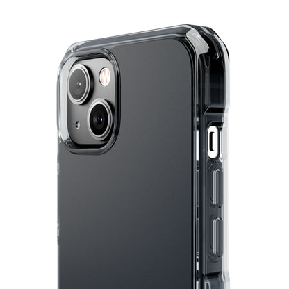 Gun Metal - Clear Impact Case for iPhone