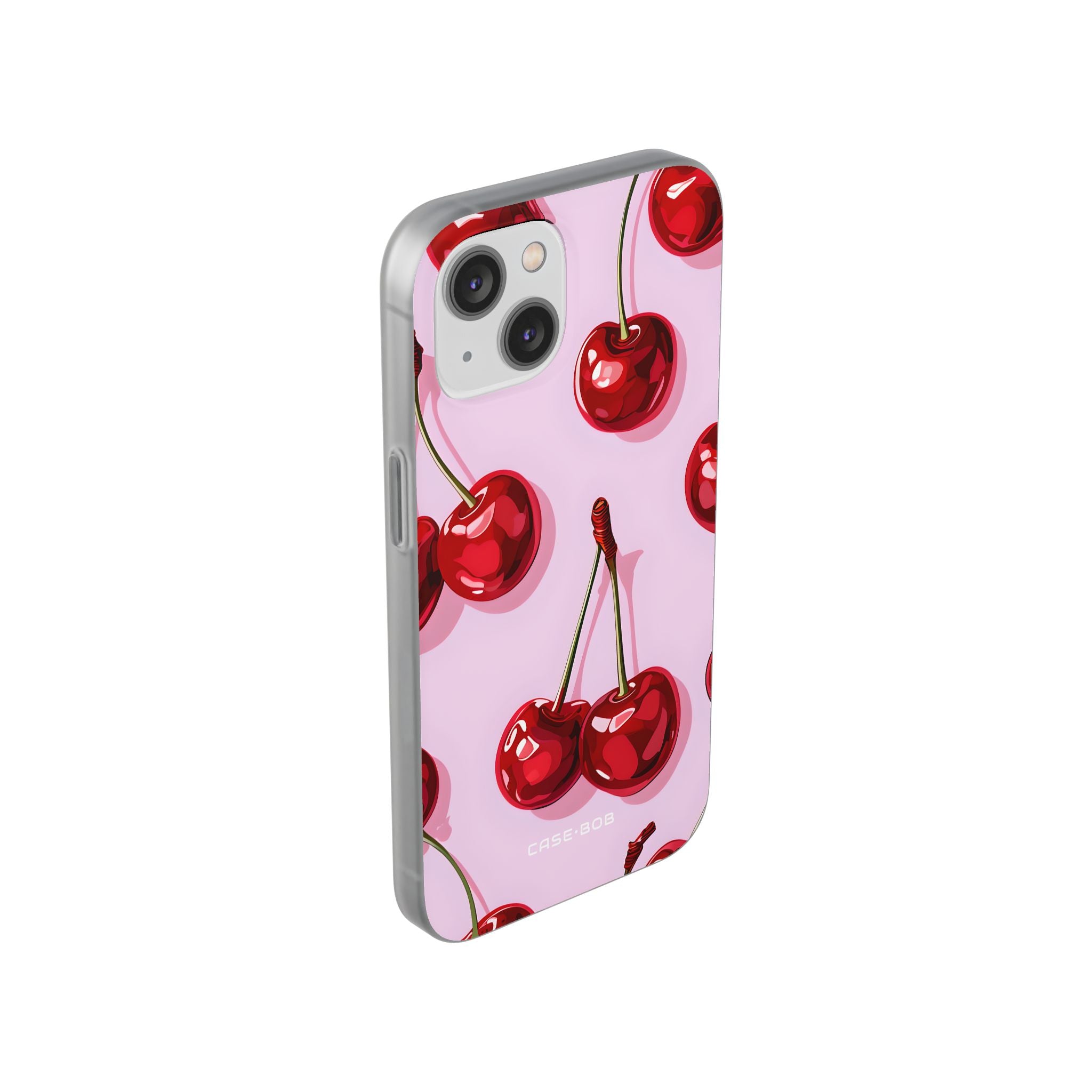 Glossy Cherry Burst iPhone 14 Case - Soft