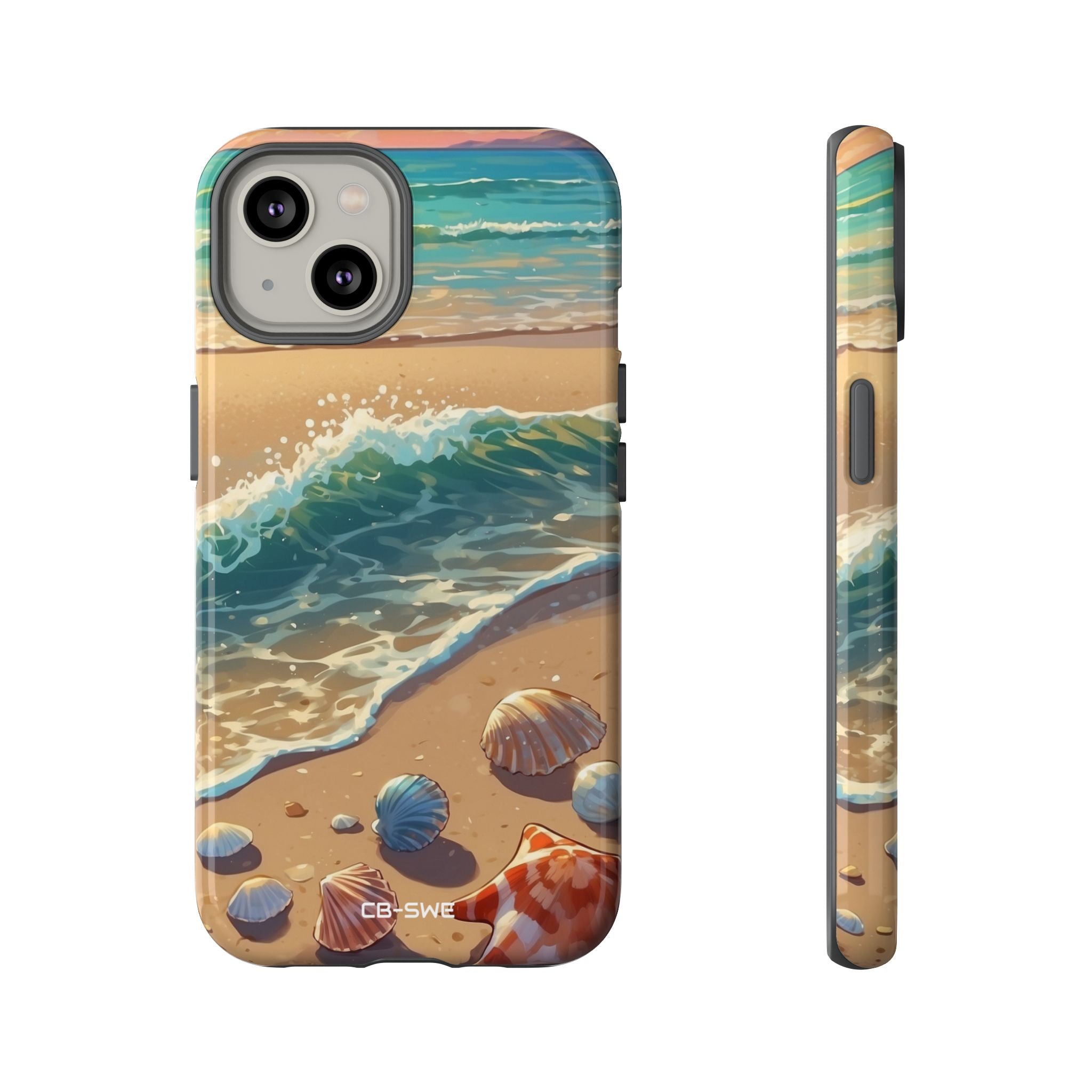Seashells Kiss Shore - iPhone Case