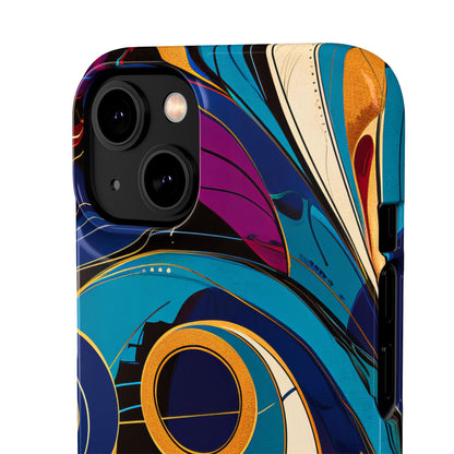 Vintage Vortex Harmony iPhone 14 - Slim Phone Case