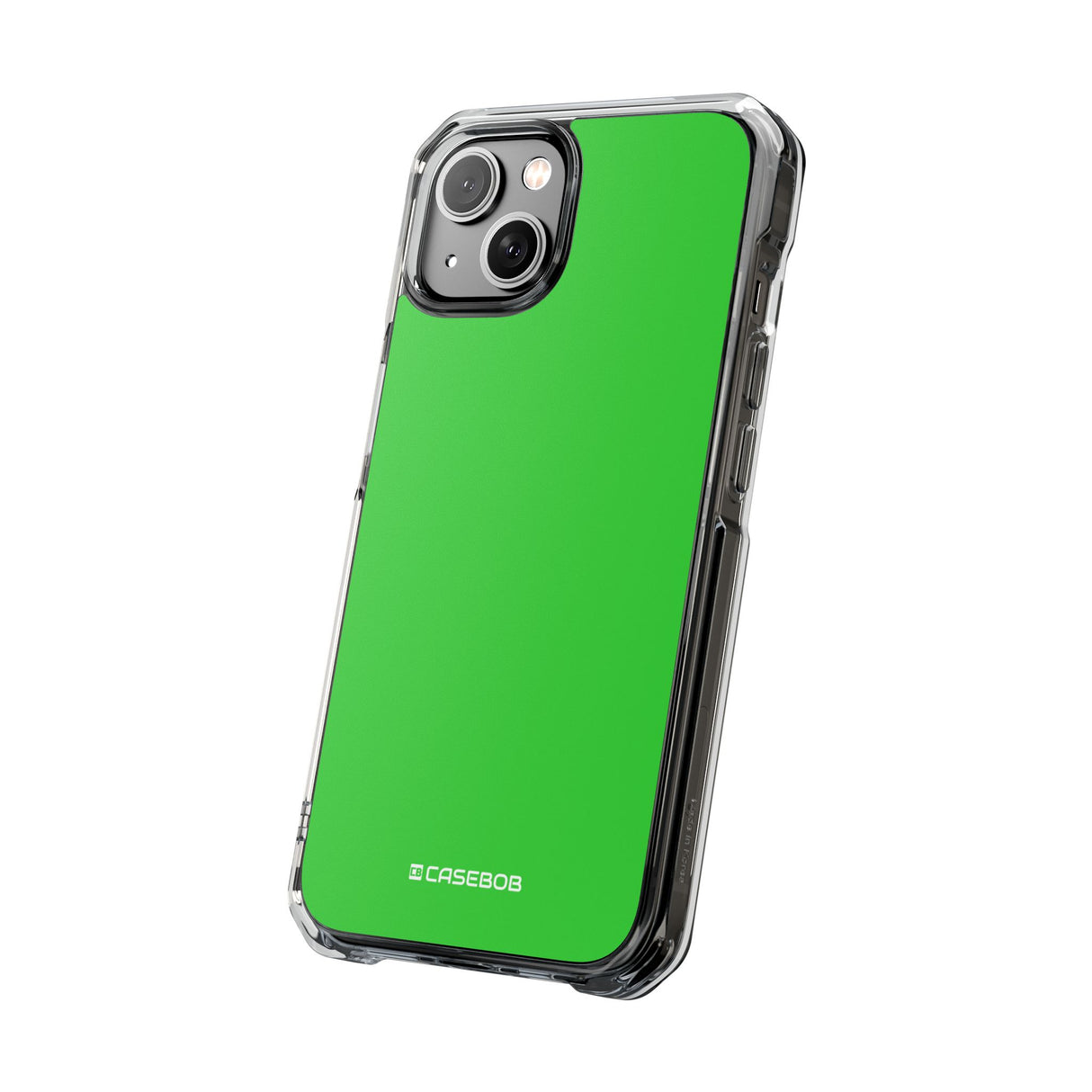 Limettengrün | Handyhülle für iPhone (Clear Impact Case – magnetisch) 