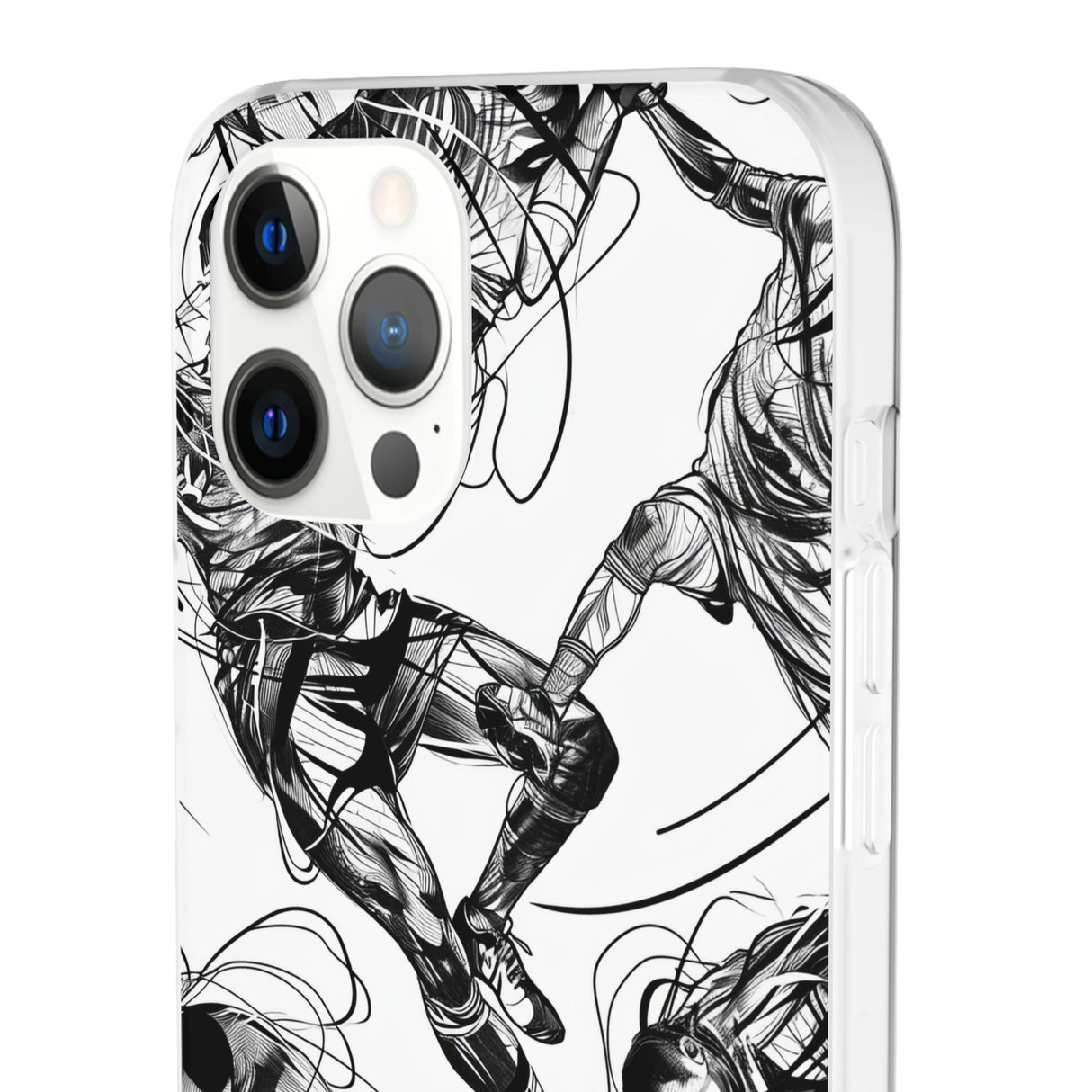 Dynamic Athletic Surrealism | Flexible Phone Case for iPhone