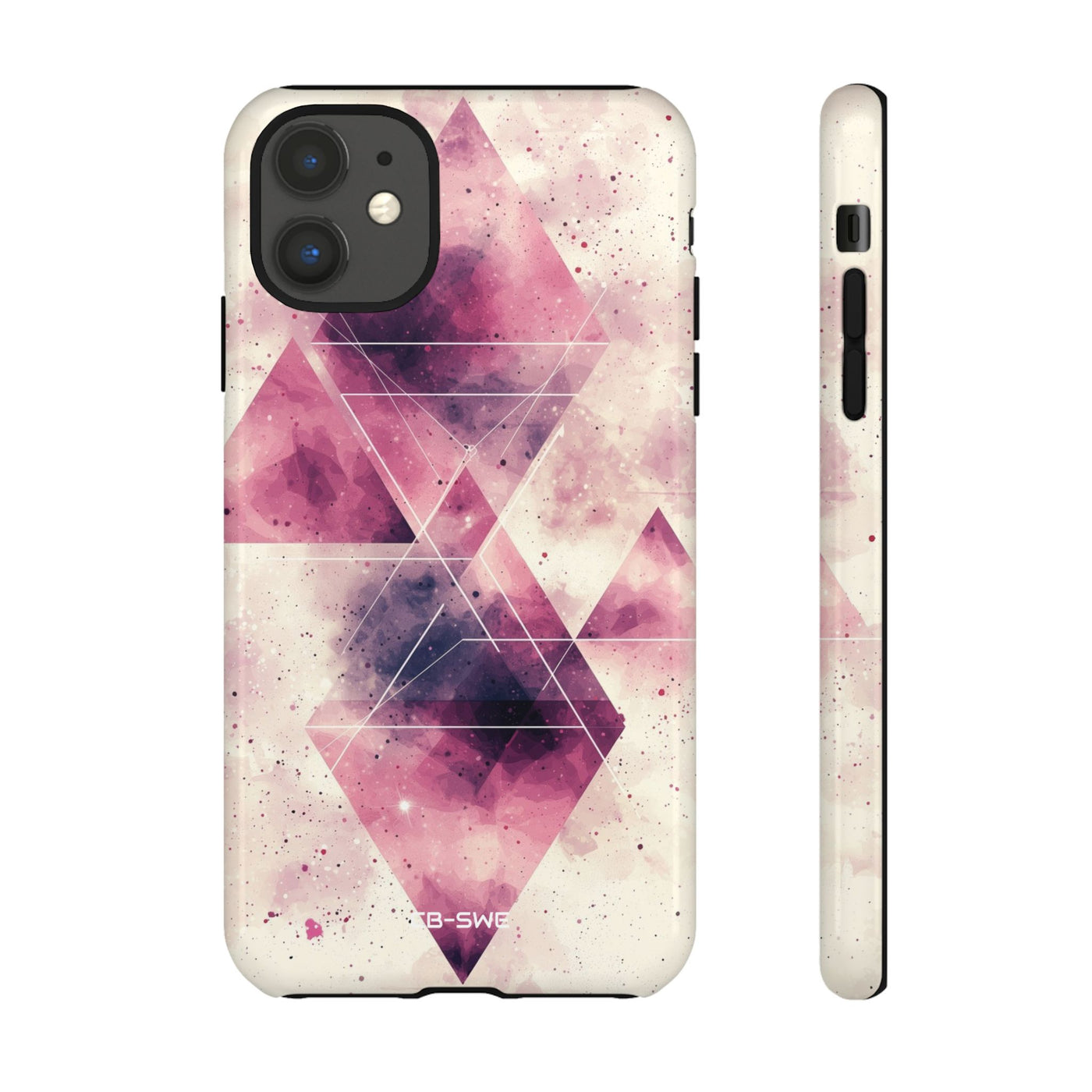 Triangles Overlap Serenity - iPhone Case