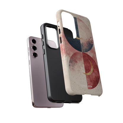 Golden Crescent Circles Samsung S23 Plus Case - Tough