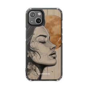 Lunar Introspection - Phone Case for iPhone (Clear Impact - Magnetic)