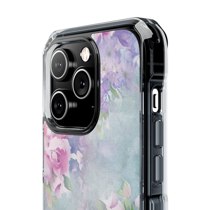 Dreamy Floral Watercolor - Clear Impact iPhone 14 Phone Case