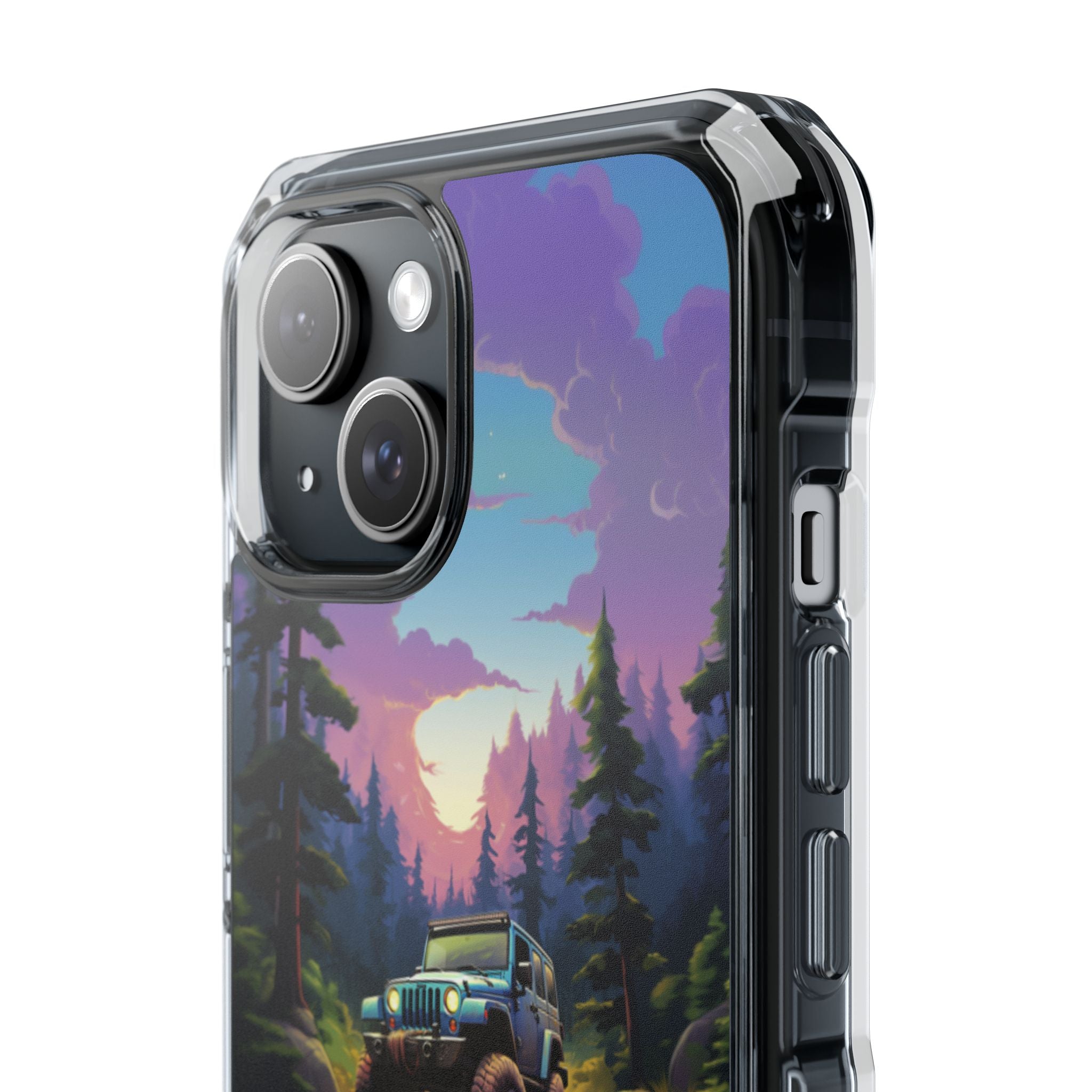 Sunset Forest Drive iPhone Case - Impact