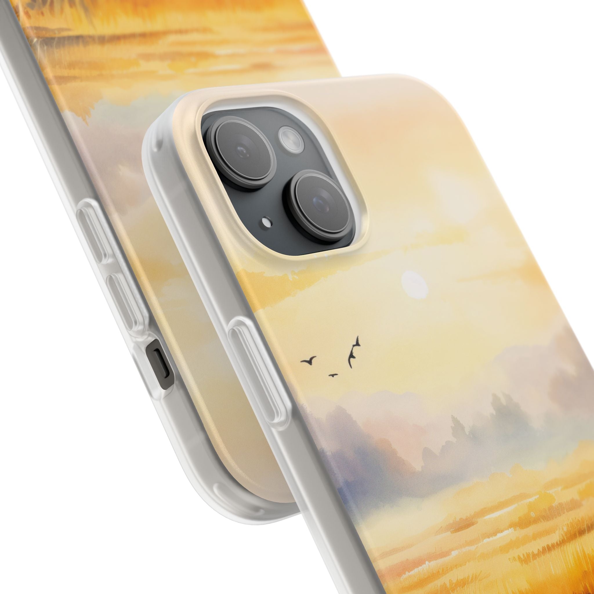 Glowing Sunrise iPhone 15 Plus Case - Soft