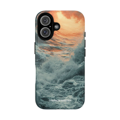 Fiery Wave Power - Tough + MagSafe® iPhone 16 Phone Case