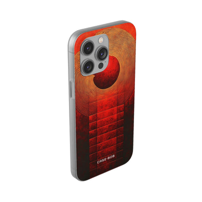 Crimson Orbit iPhone 14 Pro Max Case - Soft
