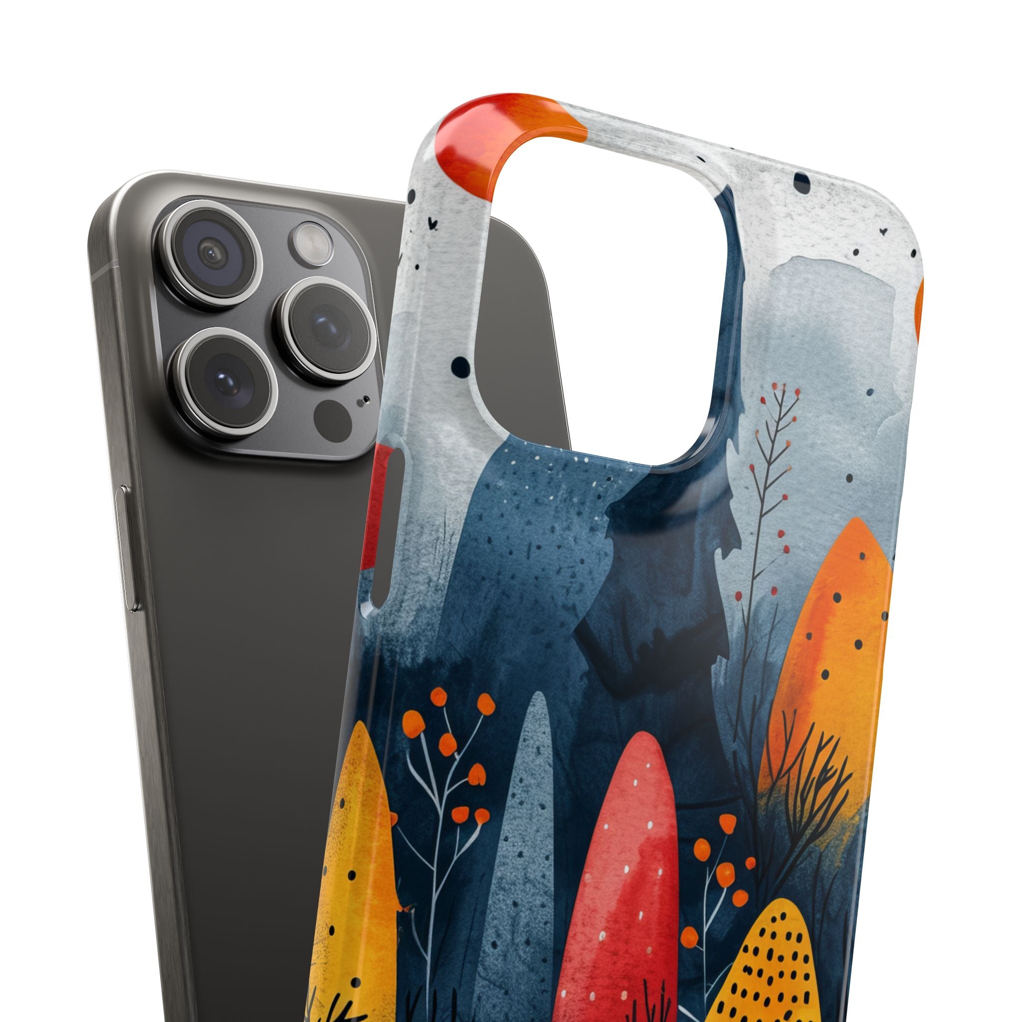 Whimsical Nature - Slim iPhone 15 Phone Case