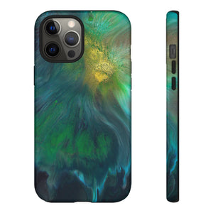 Beryll Green Ink Art iPhone Case (Protective) iPhone 12 Pro Max Glossy Phone Case