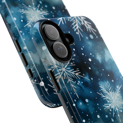 Winter Snowflakes Dance - iPhone Case