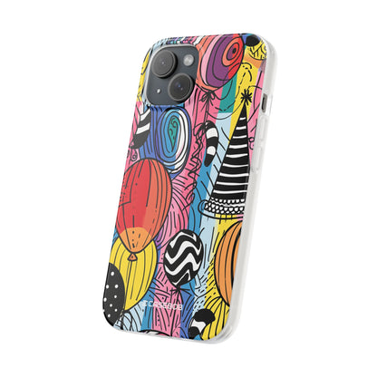 Vibrant Party Whimsy | Flexible Phone Case for iPhone