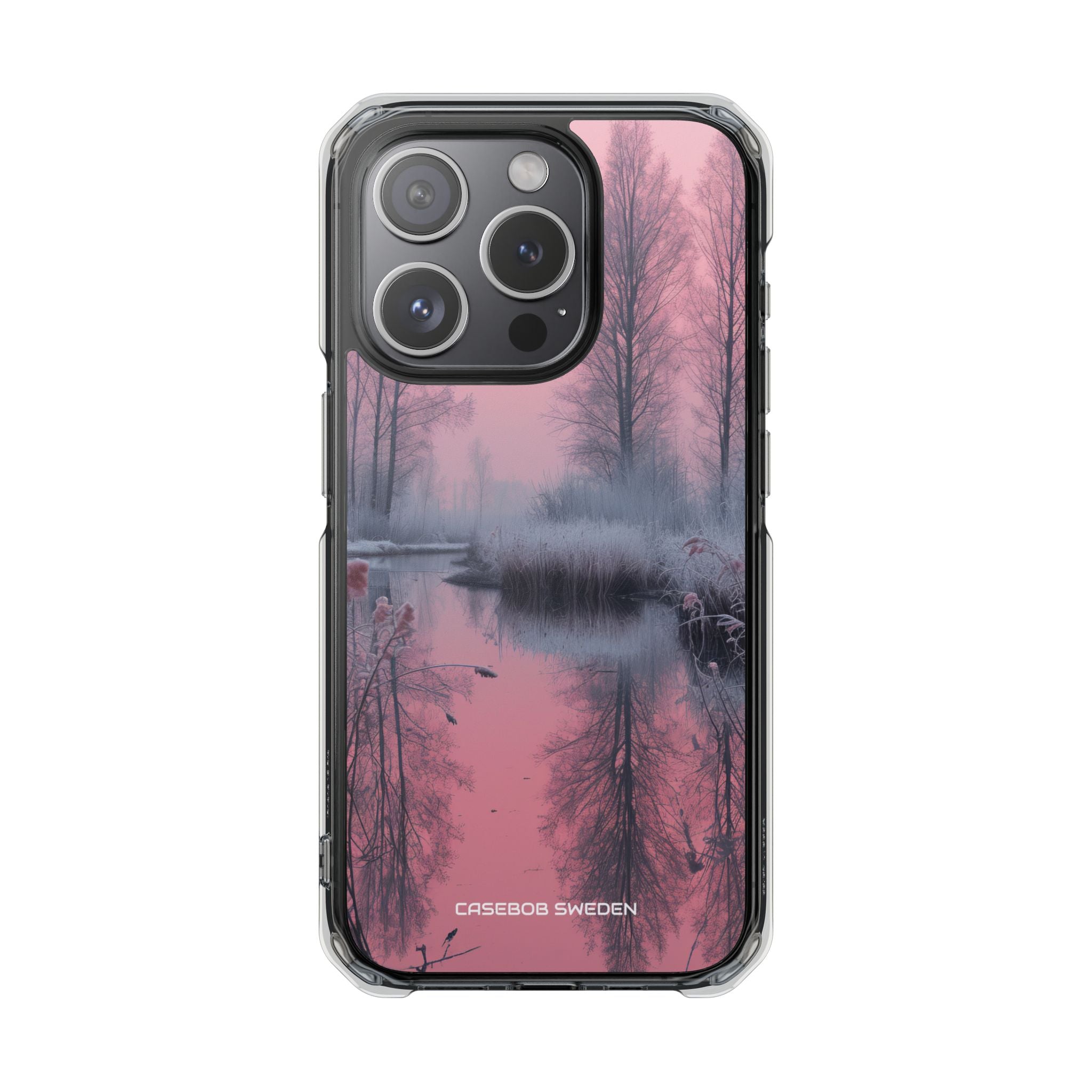 Pink Serenity Case - Clear Impact iPhone 15 Phone Case