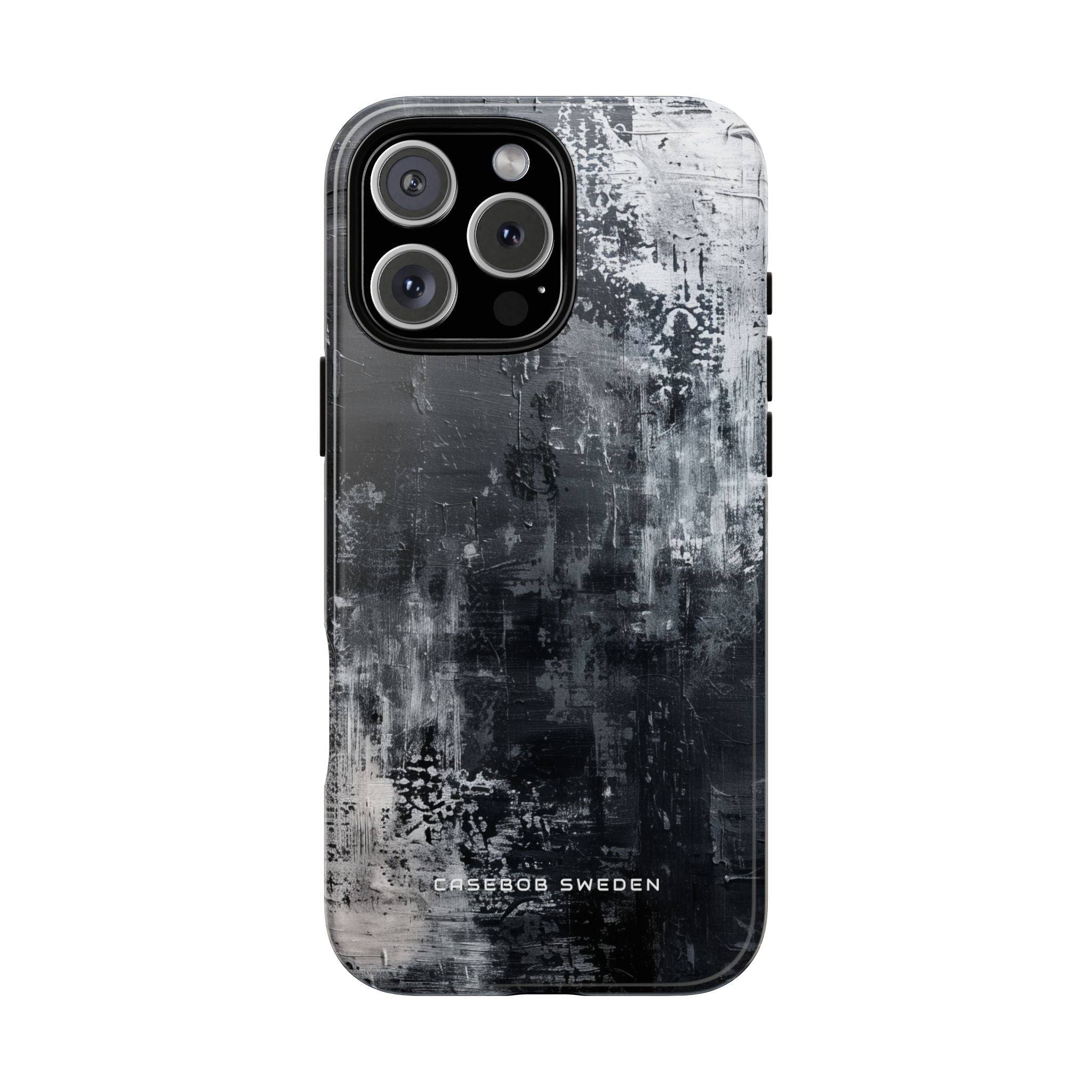 Textured Monochrome Blossom iPhone 16 - Tough Phone Case