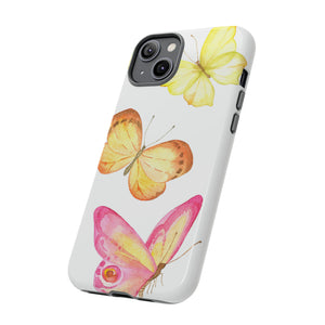 Watercolor Butterflyes - Protective Phone Case