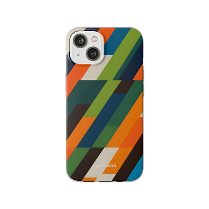 Diagonal Blaze iPhone 14 Case - Soft
