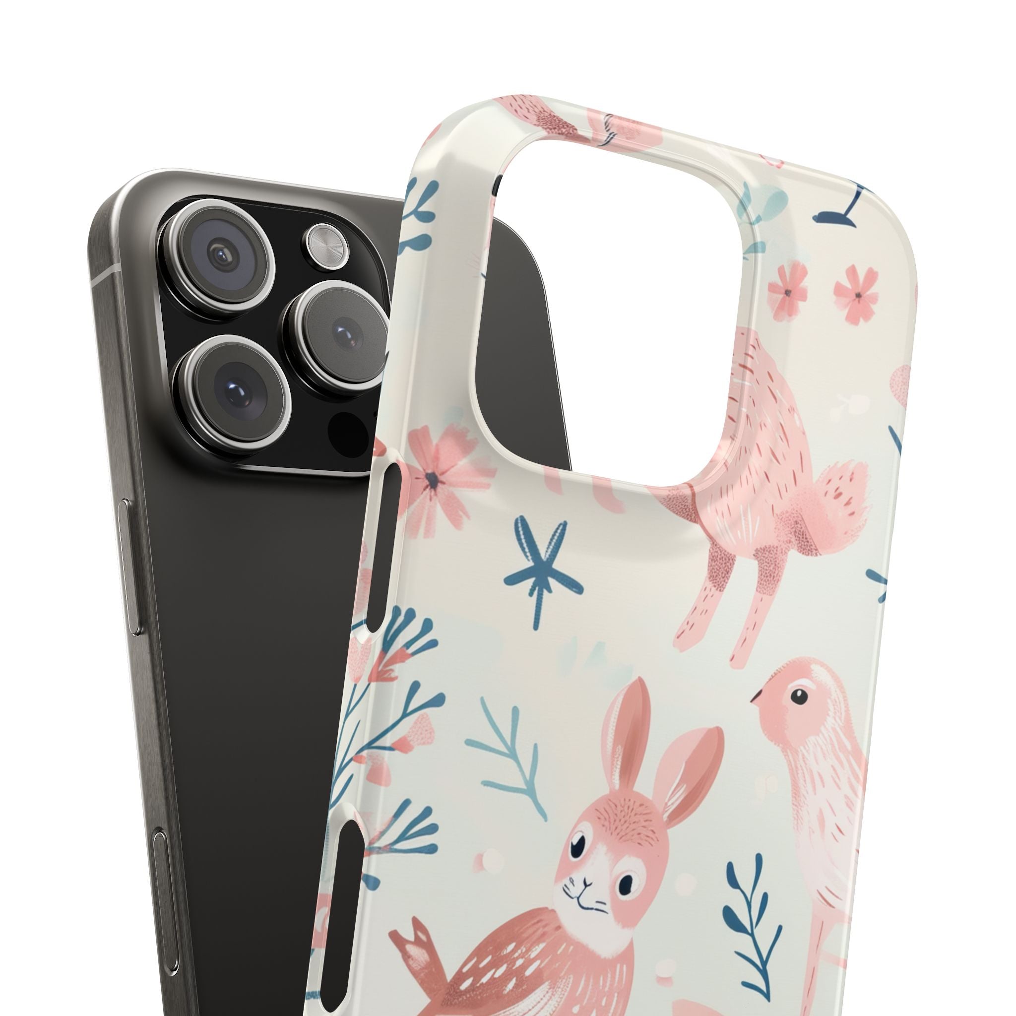 Pastel Whimsical Nature - Slim iPhone 16 Phone Case