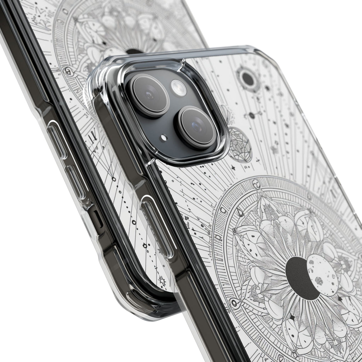 Celestial Mandala Mystique - Phone Case for iPhone (Clear Impact - Magnetic)