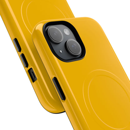 Amber Yellow - Tough + MagSafe® iPhone 15 Phone Case