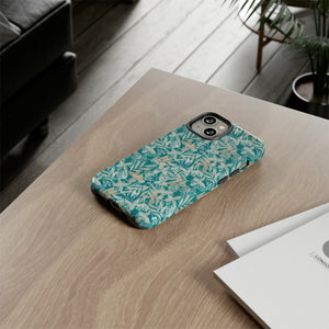 Dark Green Leaf Leaf - Protective Phone Case