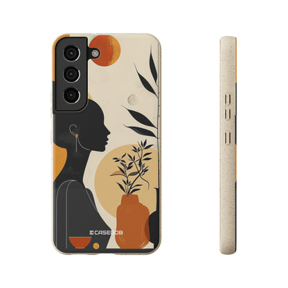 Modern Silhouette Tranquility | Biodegradable Phone Case