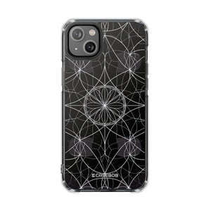 Symmetrische Eleganz – Handyhülle für iPhone (Clear Impact – Magnetisch)