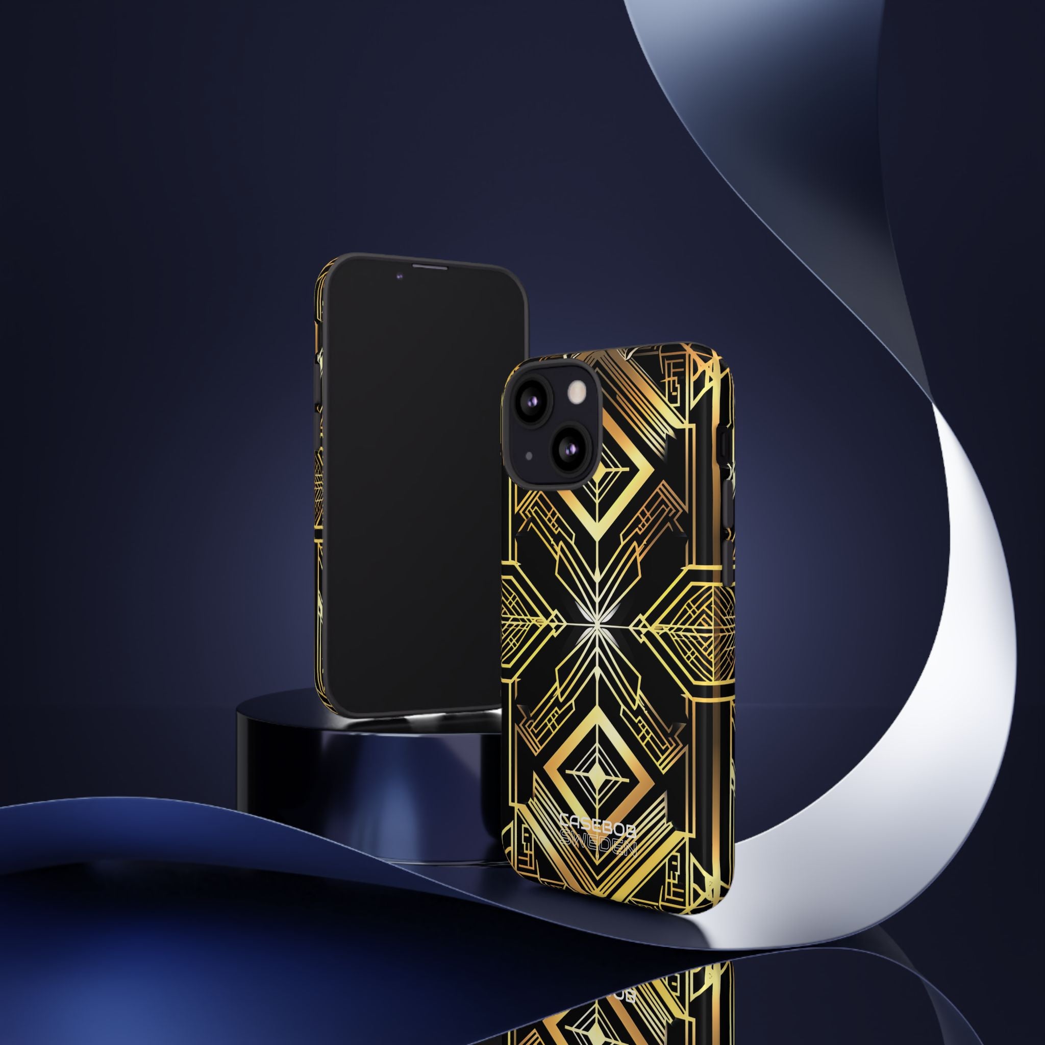 Golden Geometric Symphony iPhone 13 - Tough