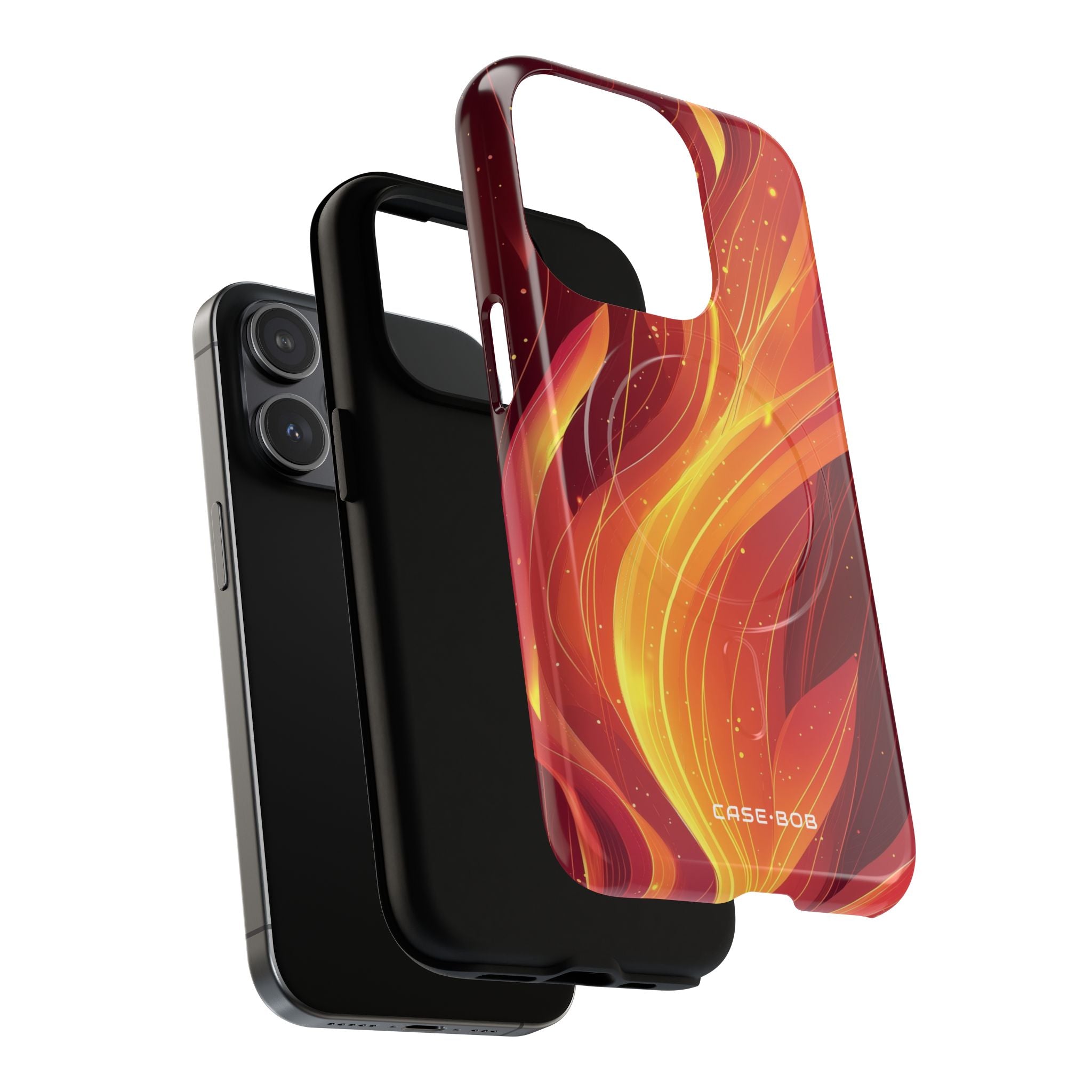 Flaming Flow iPhone 15 Pro Case - Tough+