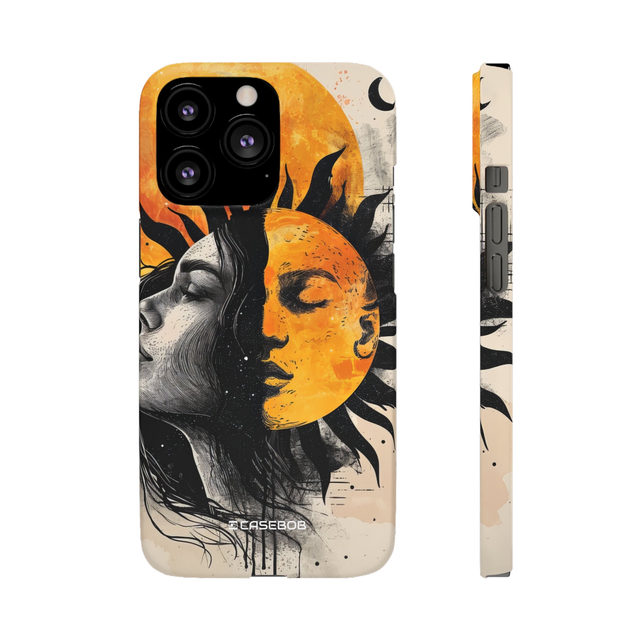 Sunlit Duality | Slim Phone Case for iPhone